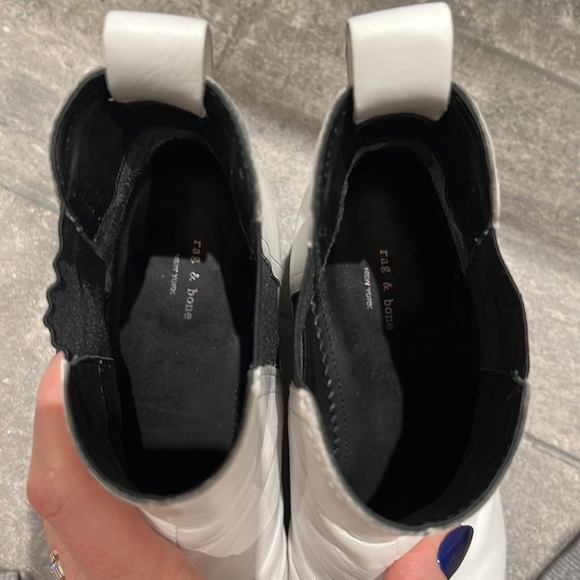 rag & bone white Chelsea boots - Picture 6 of 6